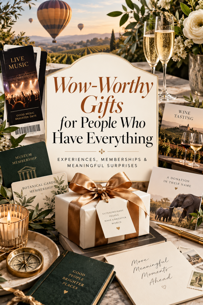 Wow-Worthy Gifts for People Who Have Everything